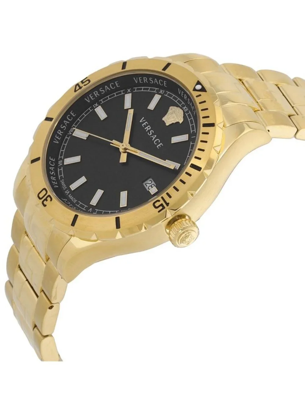NWT Versace Versus by Hellenyium Quartz Black Dial Men's Watch